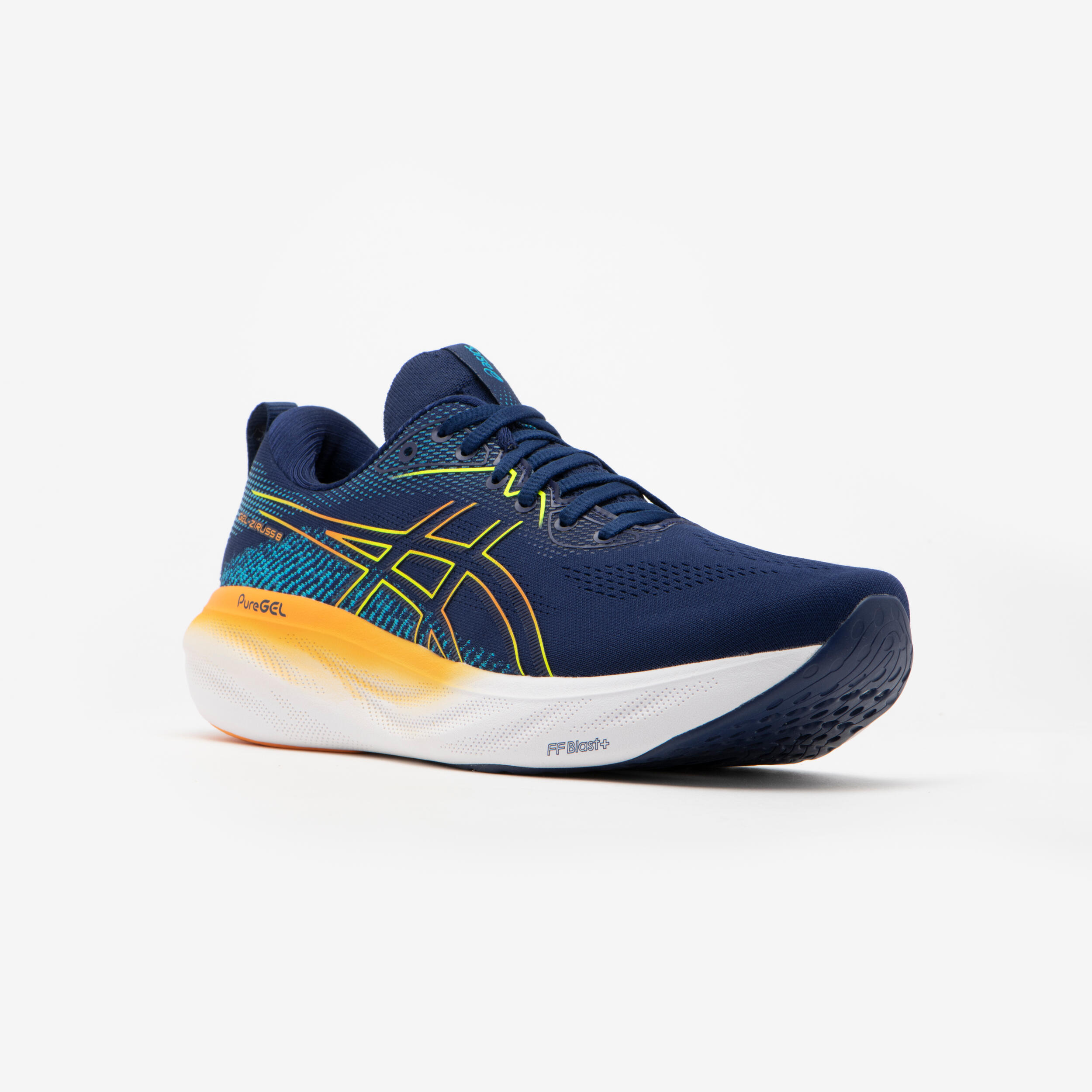 Zapatillas de running Hombre Asics gel zirus 8 azul marino Decathlon
