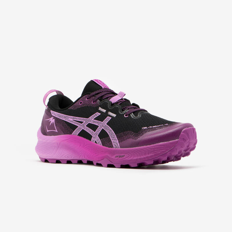 ZAPATILLAS TRAIL RUNNING MUJER ASICS - GEL-TRABUCO 12 NEGRO LAVANDA 