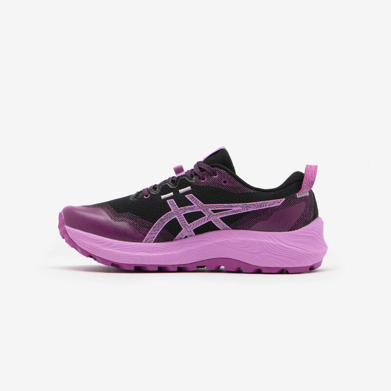 ZAPATILLAS TRAIL RUNNING MUJER ASICS - GEL-TRABUCO 12 NEGRO LAVANDA 