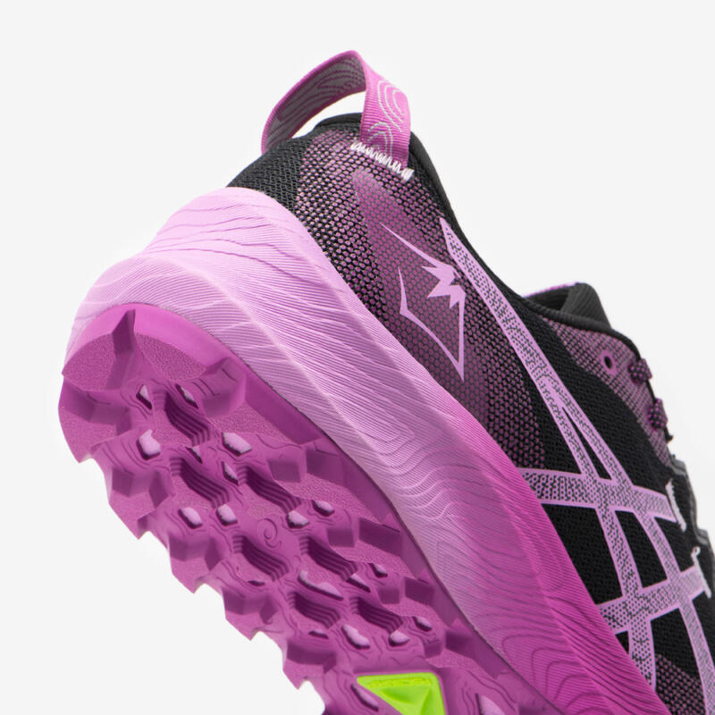 ZAPATILLAS TRAIL RUNNING MUJER ASICS - GEL-TRABUCO 12 NEGRO LAVANDA 