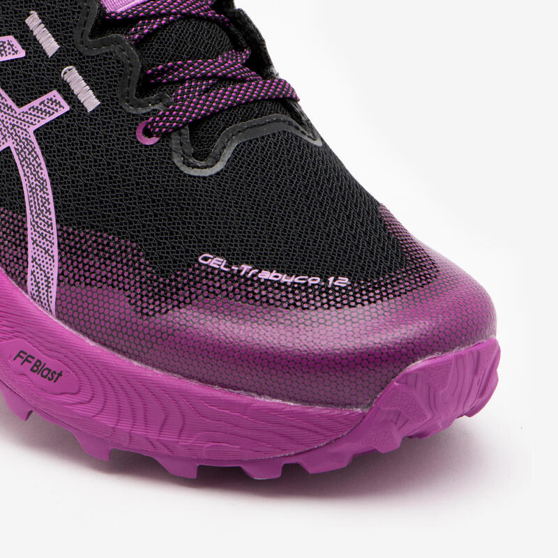 ZAPATILLAS TRAIL RUNNING MUJER ASICS - GEL-TRABUCO 12 NEGRO LAVANDA 