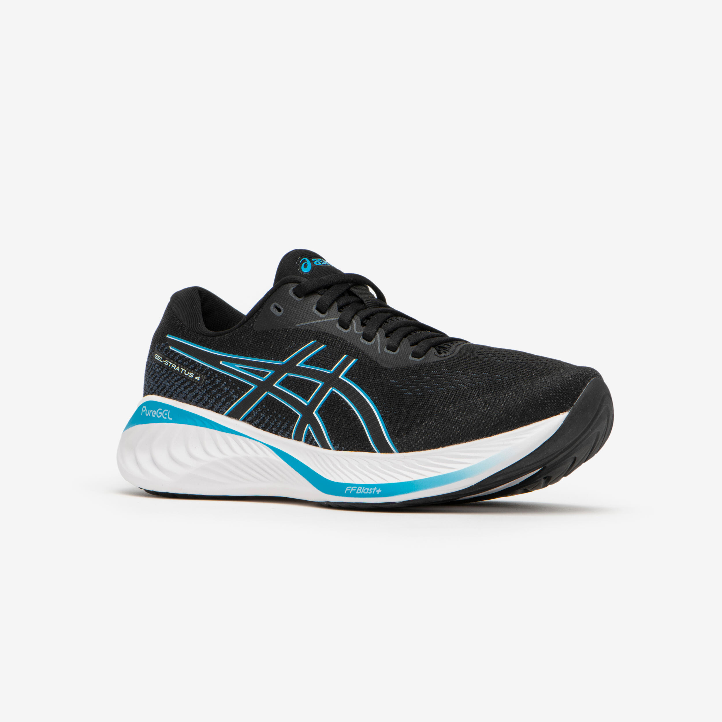 Zapatillas de running Hombre Asics gel stratus knit 4 negro 3/8