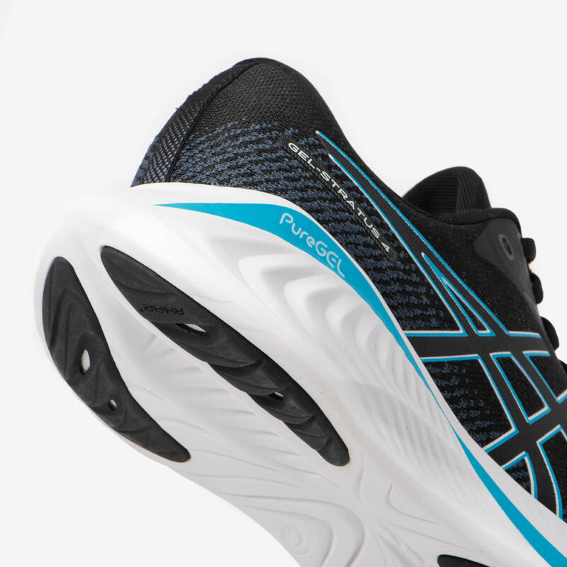 CHAUSSURE DE RUNNING HOMME ASICS - GEL-STRATUS KNIT 4 BLEU TURQUOISE BLANC