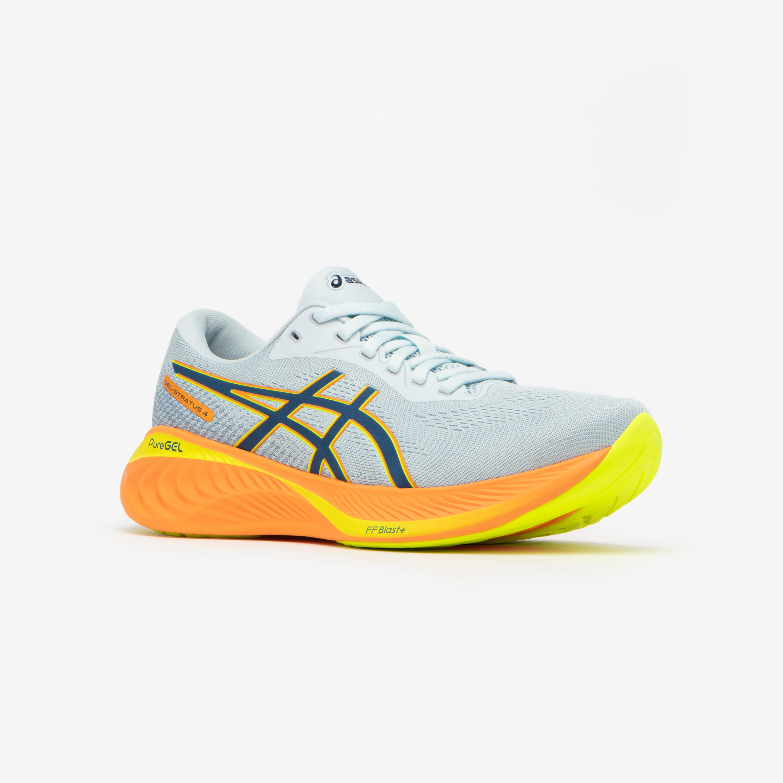 Zapatillas de running Hombre Asics gel stratus knit 4 negro Decathlon