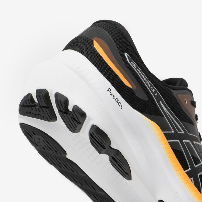 Hardloopschoenen voor heren GEL-Roadmiles 2 zwart oranje