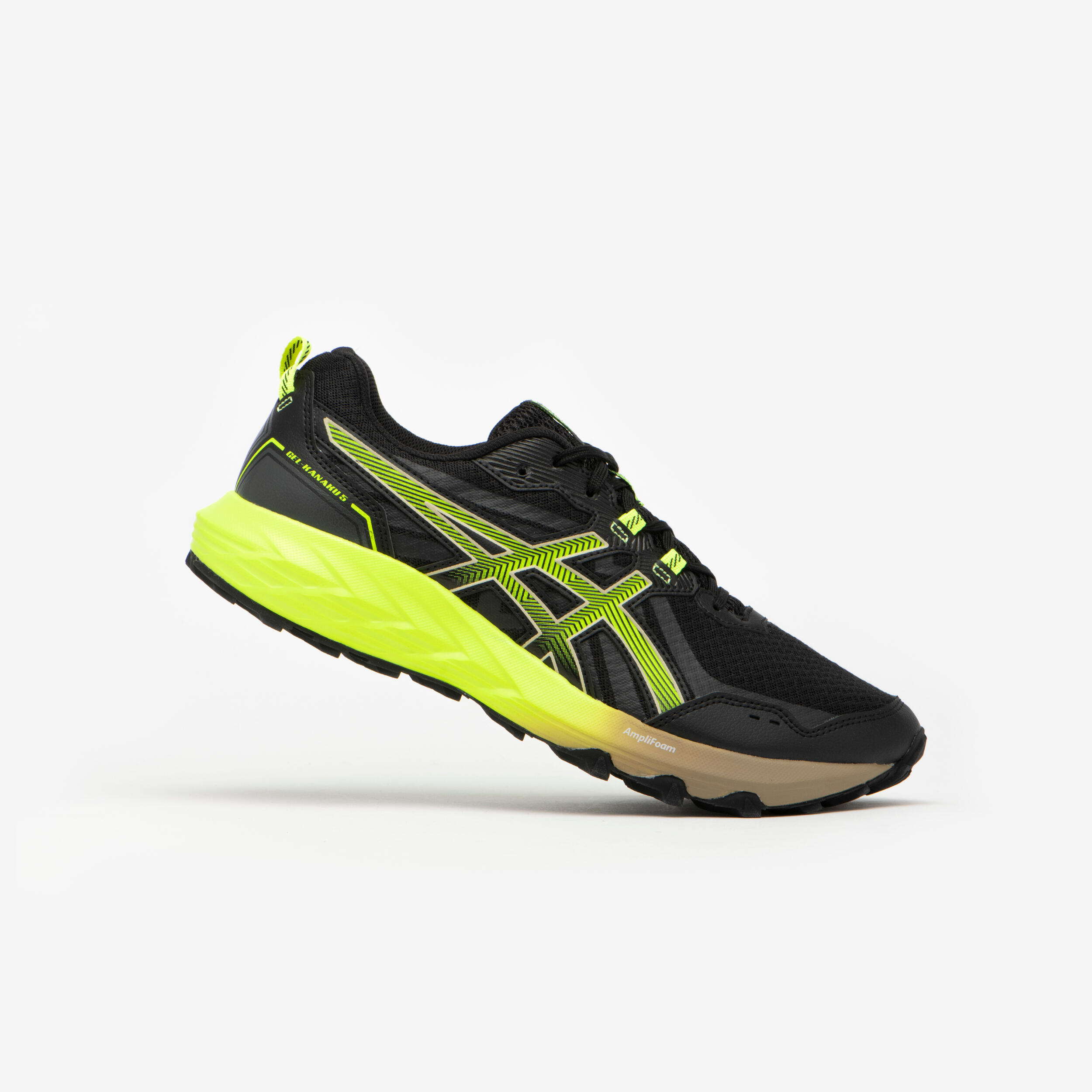 Men's Asics Gel-kanaku 5 Trail Running Shoes - Black Yellow