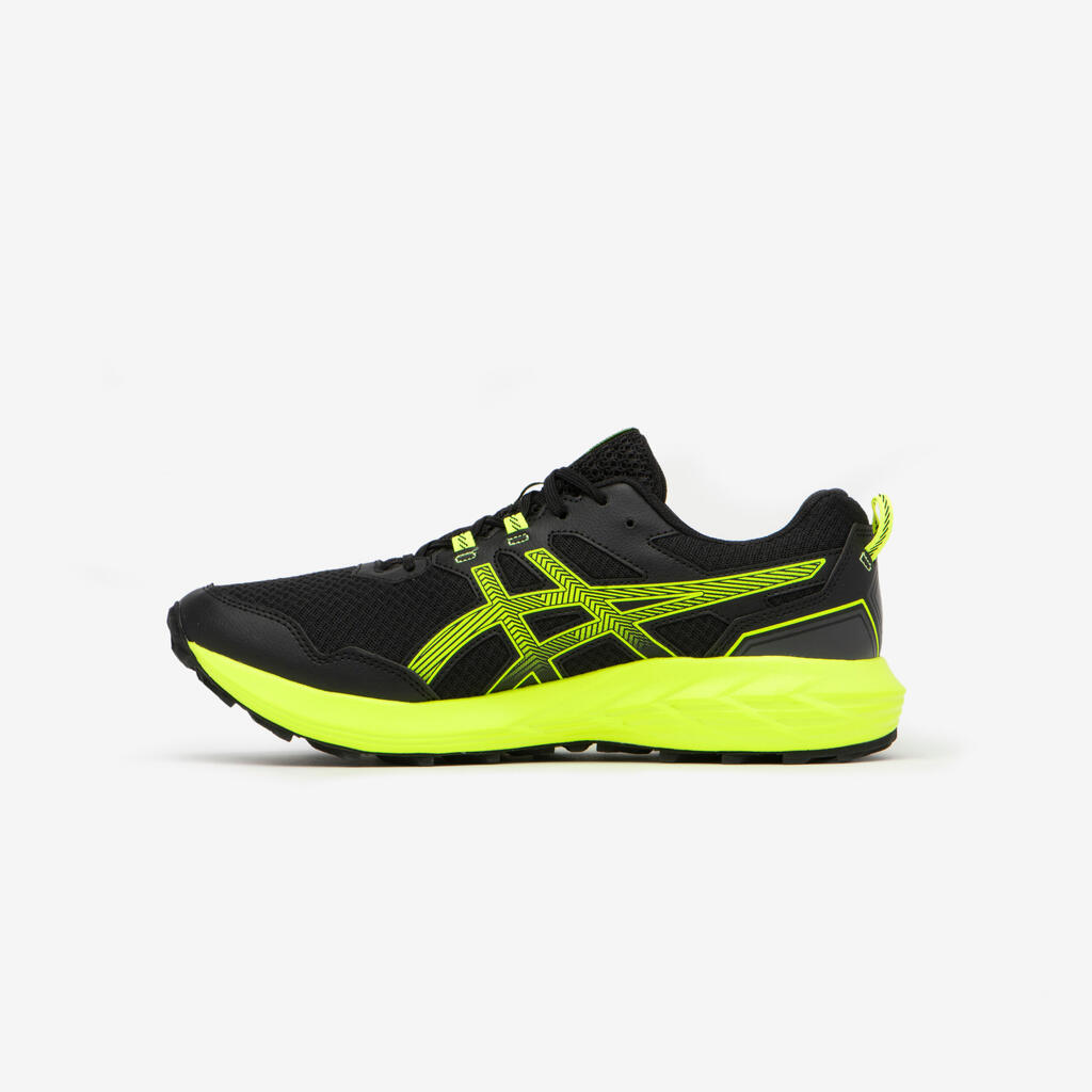 MEN'S ASICS GEL-KANAKU 5 TRAIL RUNNING SHOES - BLACK YELLOW