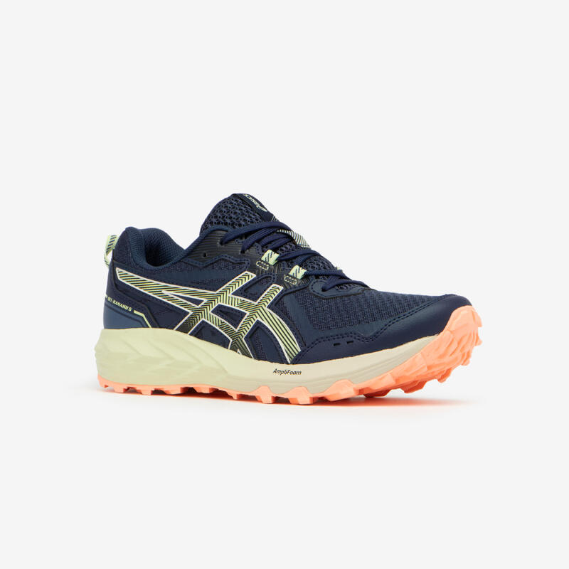 CHAUSSURES DE TRAIL RUNNING FEMME ASICS - GEL-KANAKU 5 BLEU VERT