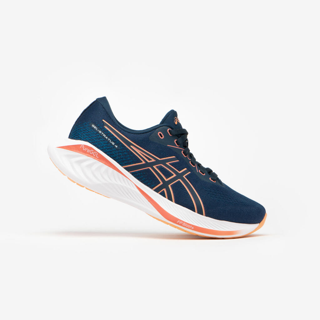 Moteriški bėgimo bateliai „Asics Gel-Stratus 4“, mėlyni, rožiniai