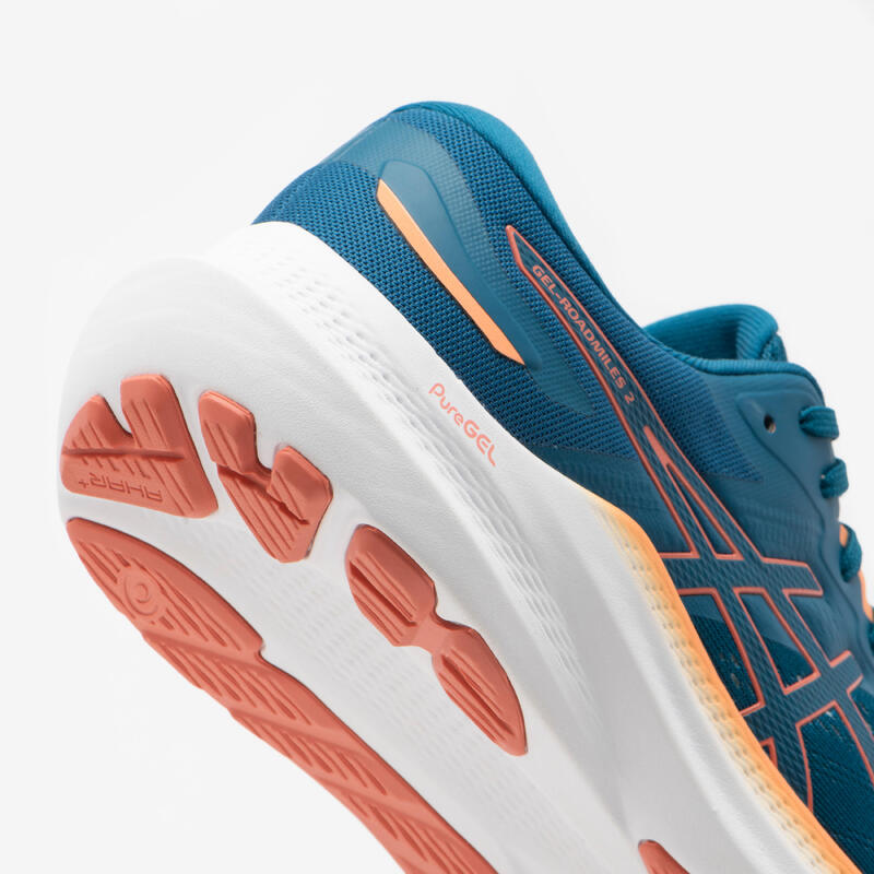 CHAUSSURE DE RUNNING FEMME ASICS - GEL-ROADMILES 2 BLEU NUIT CORAIL