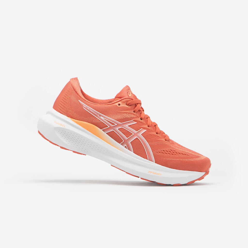 WOMEN'S ASICS GEL-SUPERION 7 RUNNING SHOES - CORAL WHITE