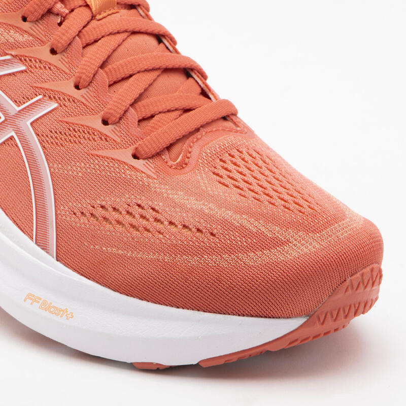 ZAPATILLAS DE RUNNING MUJER ASICS - GEL- SUPERION 7 CORAL BLANCO 