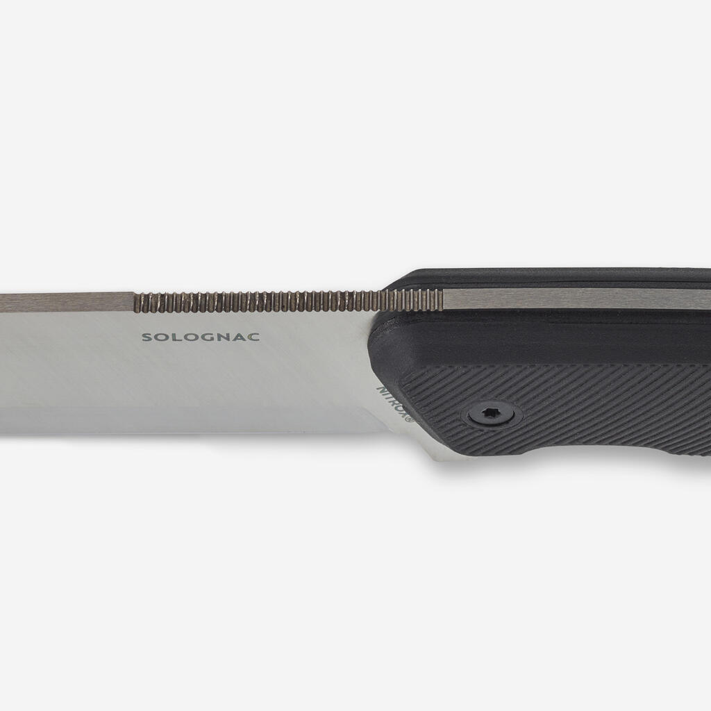 Poľovnícky nôž Sika 90 FR s pevnou čepeľou 13 cm so zelenou rukoväťou