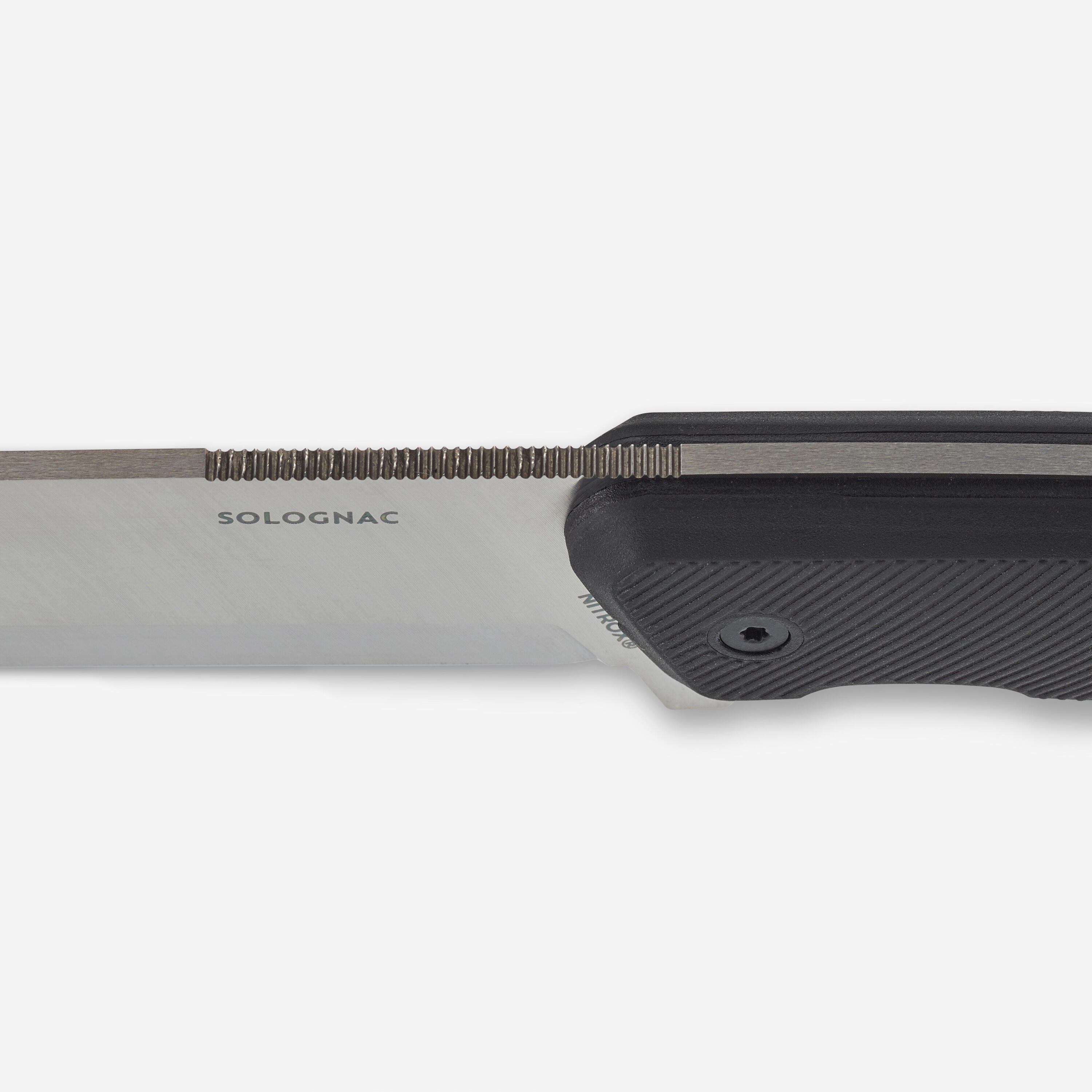Navaja Caza Solognac Sika 130 FR Grip Negro Hoja Fija 13 cm 5/12