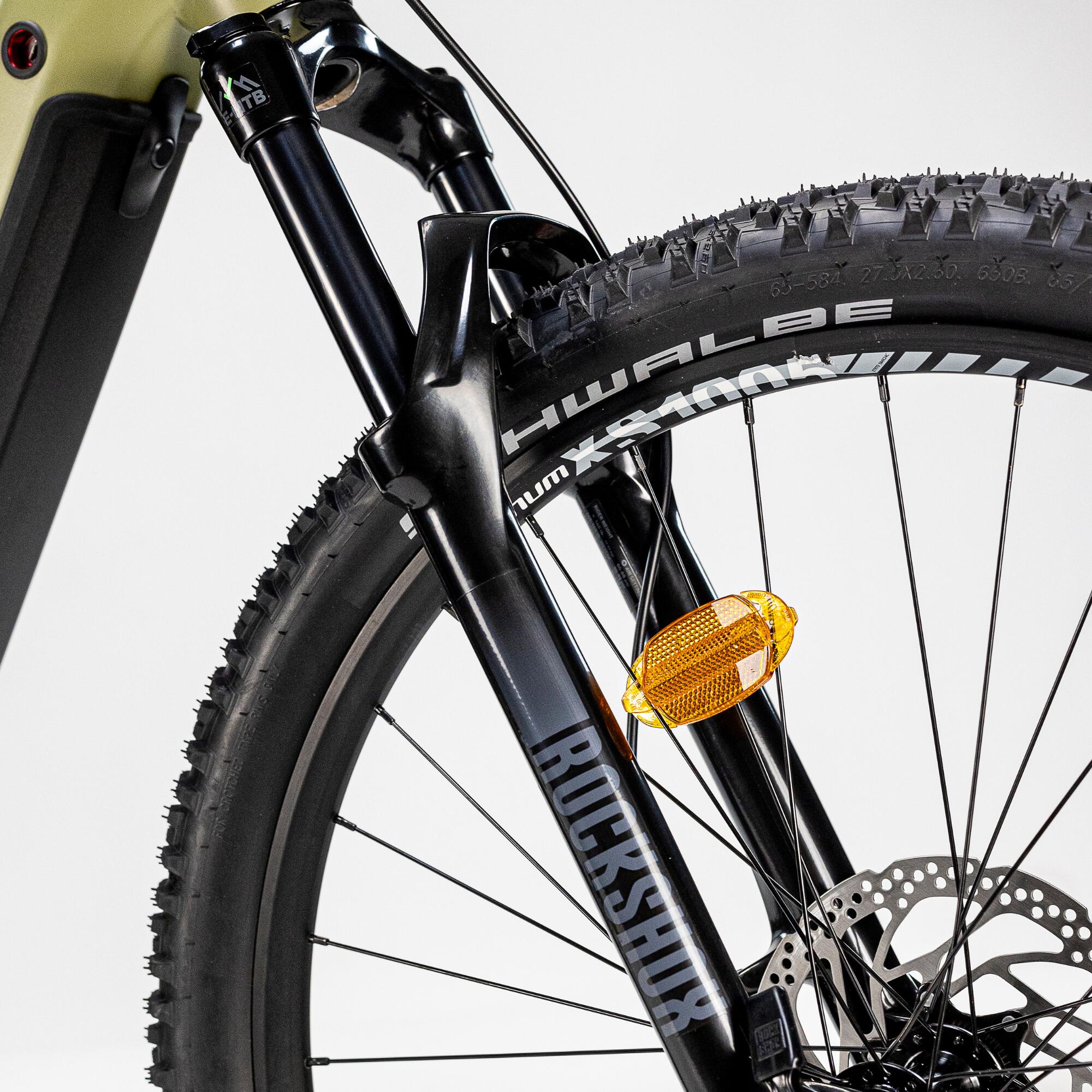 Vélo VTT électrique - Stilus HT Kaki Clair 10/10