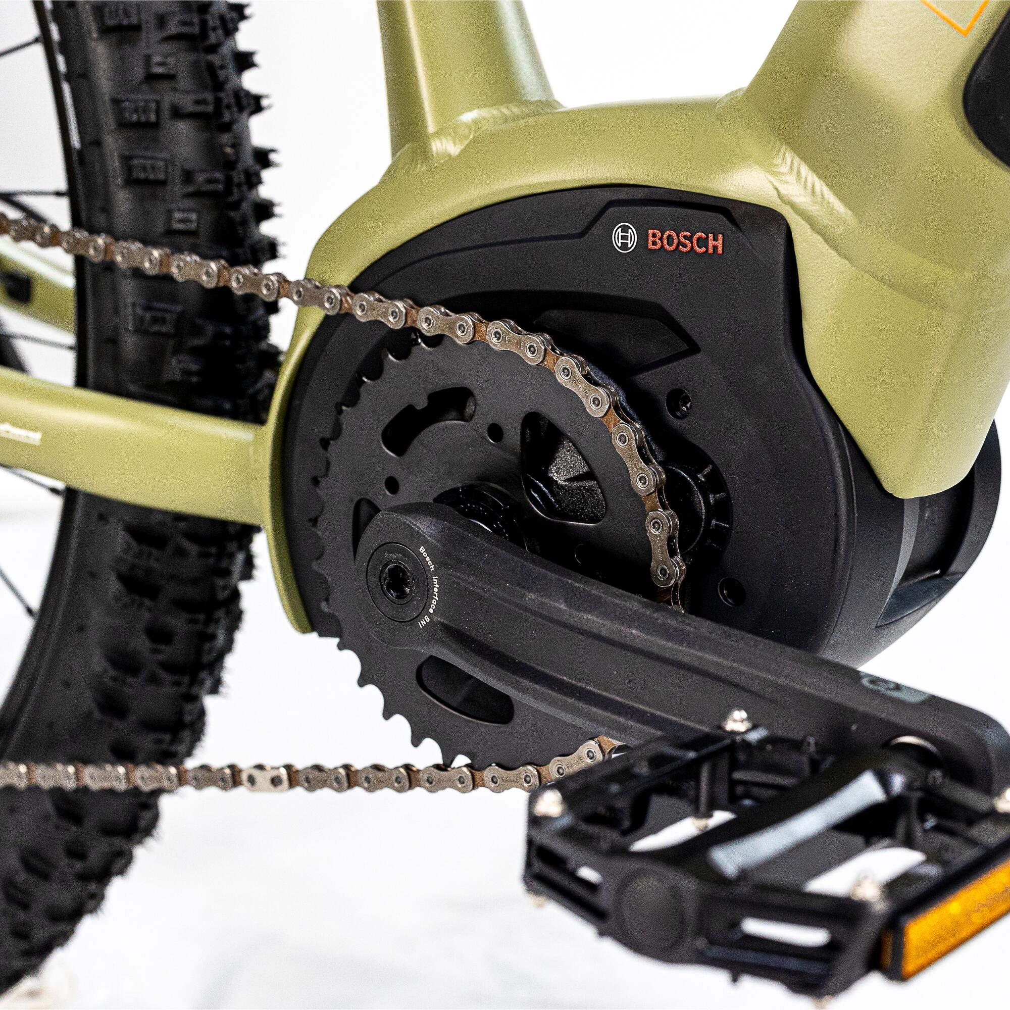 Vélo VTT électrique - Stilus HT Kaki Clair 9/10