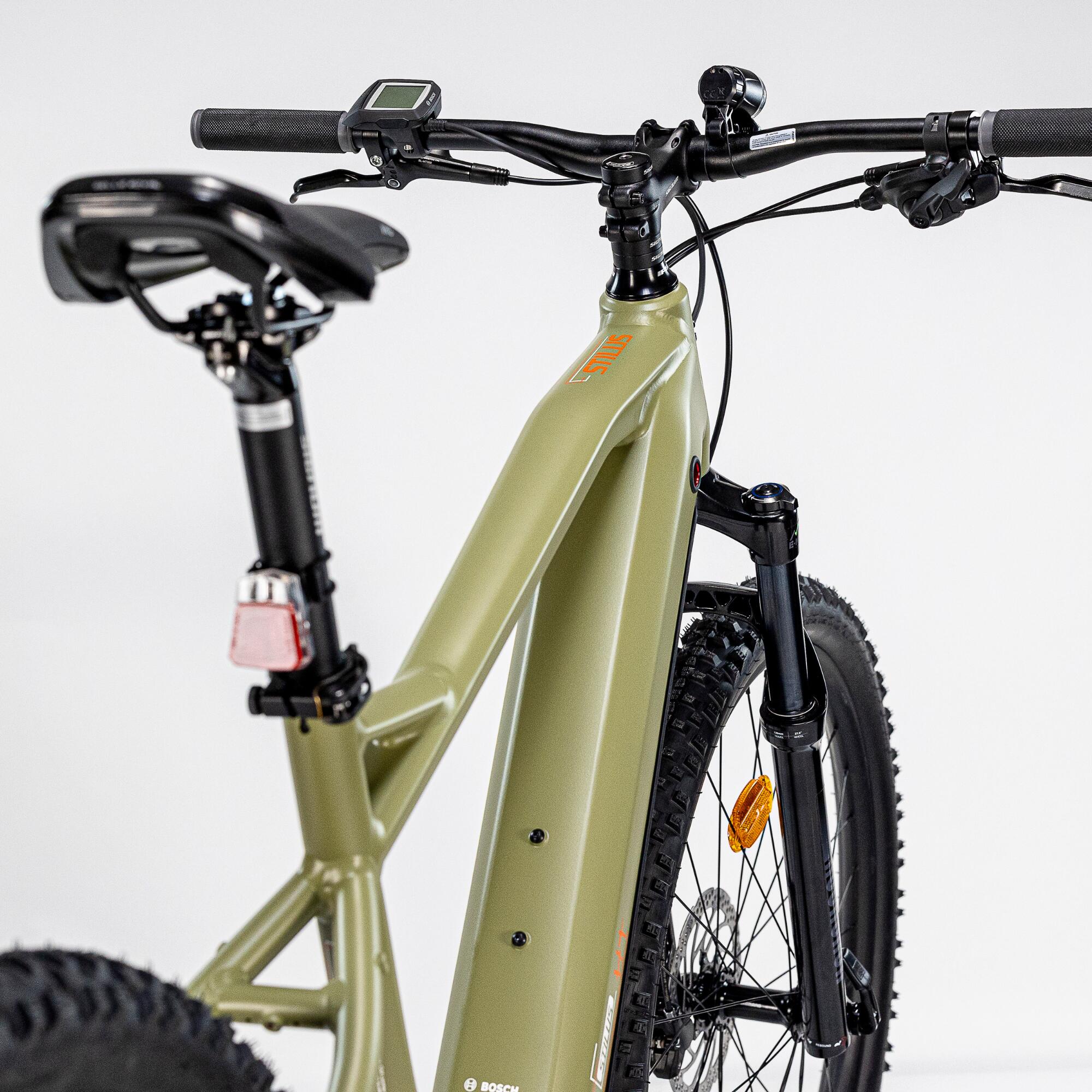 Vélo VTT électrique - Stilus HT Kaki Clair 3/10