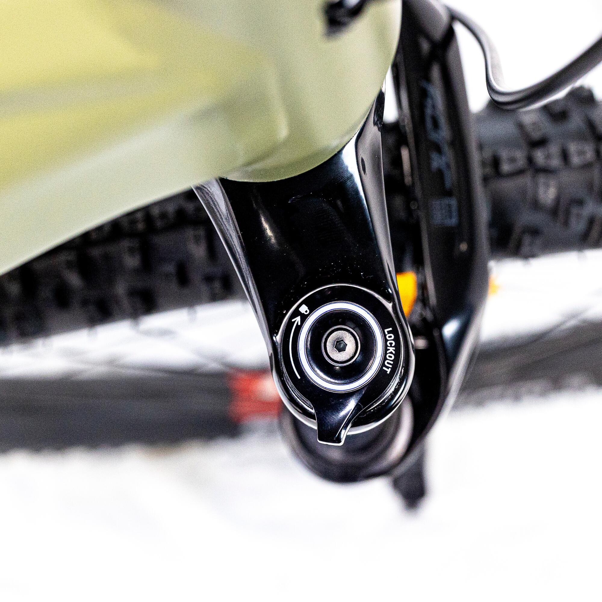 Vélo VTT électrique - Stilus HT Kaki Clair 7/10
