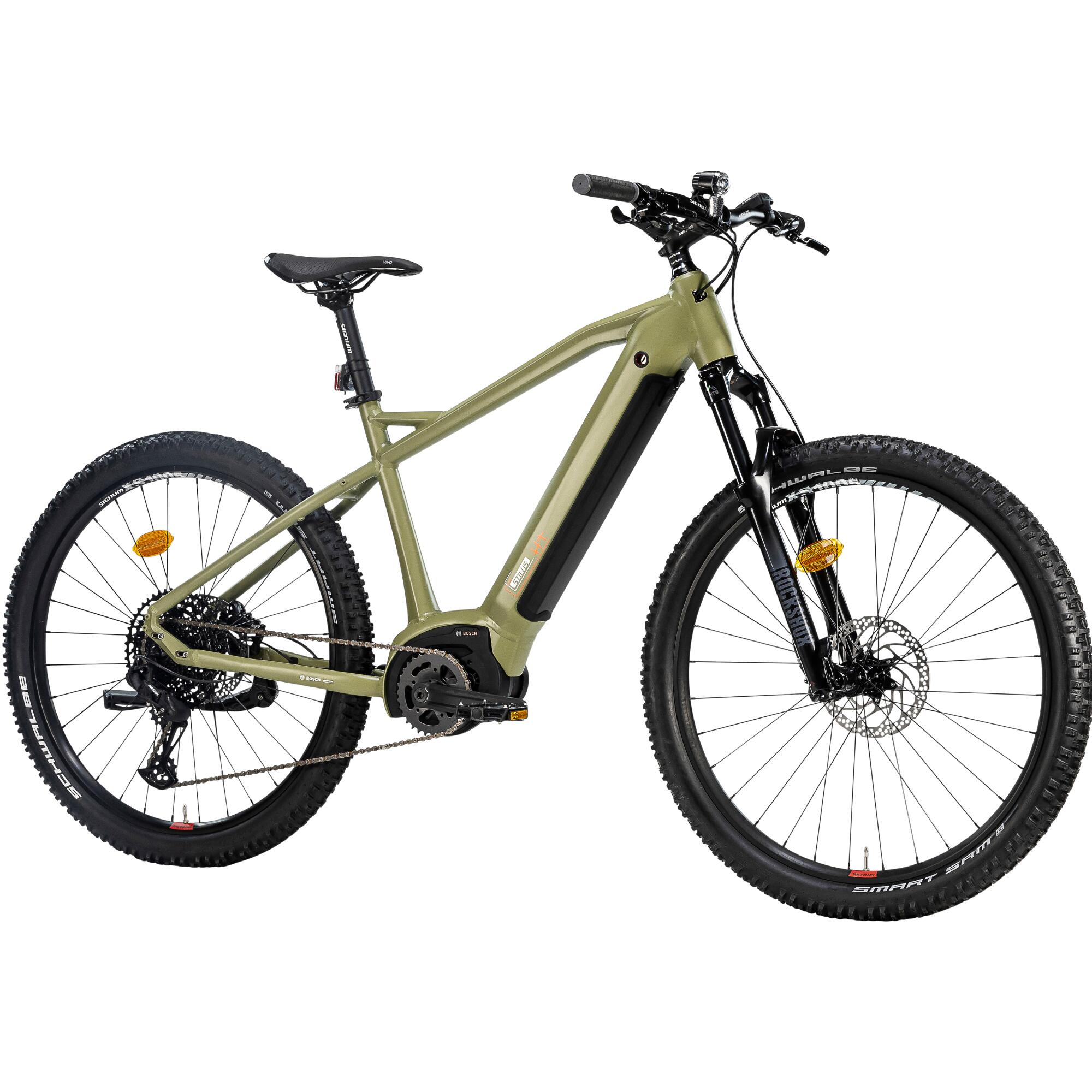 Vélo VTT électrique - Stilus HT Kaki Clair 2/10