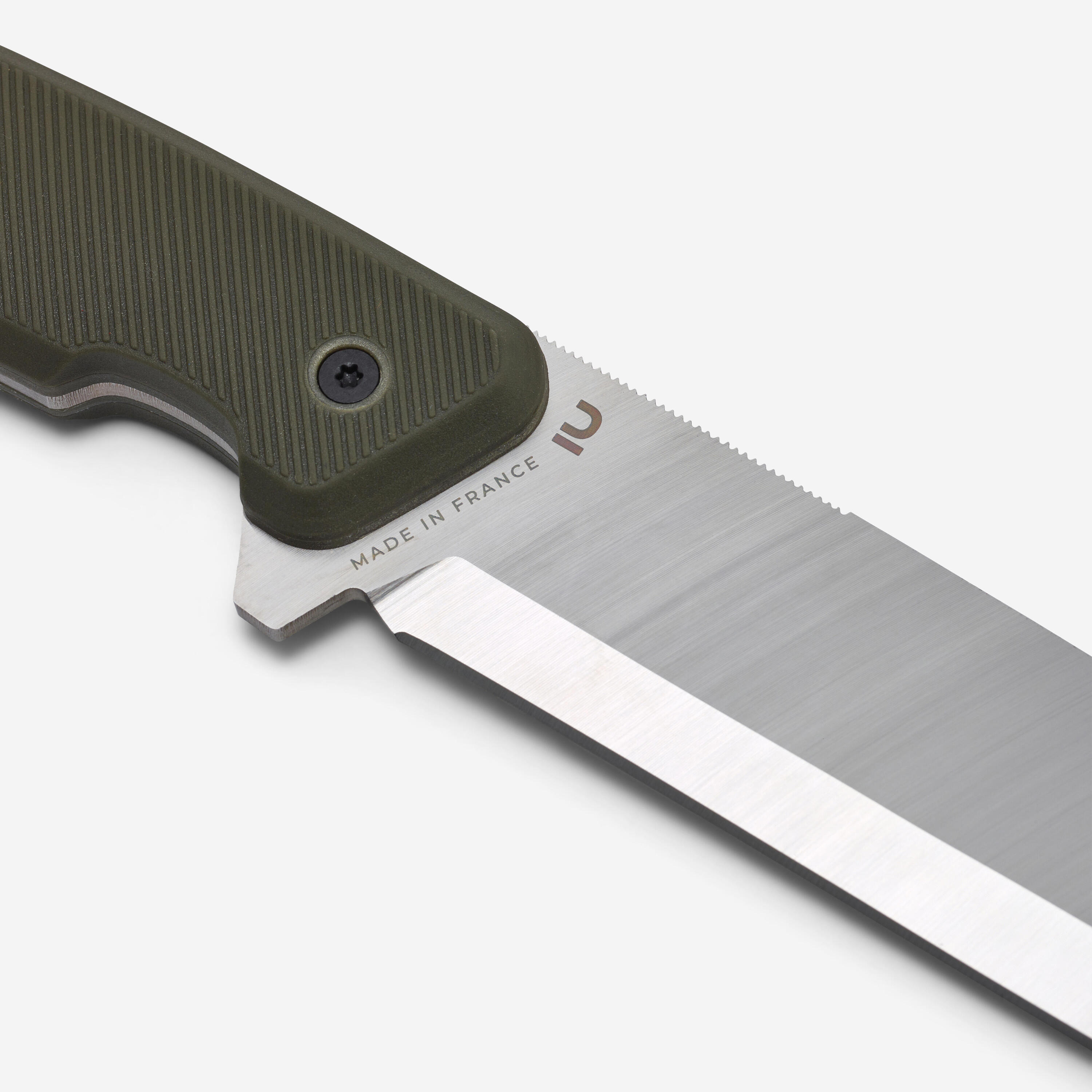 Navaja Caza Solognac Sika 130 FR Grip Caqui Hoja Fija 13 cm 4/12
