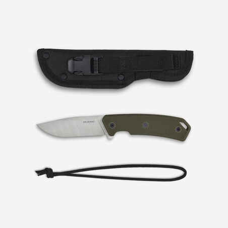 HUNTING KNIFE FIXED BLADE 9 CM SIKA 90 FR GRIP KHAKI