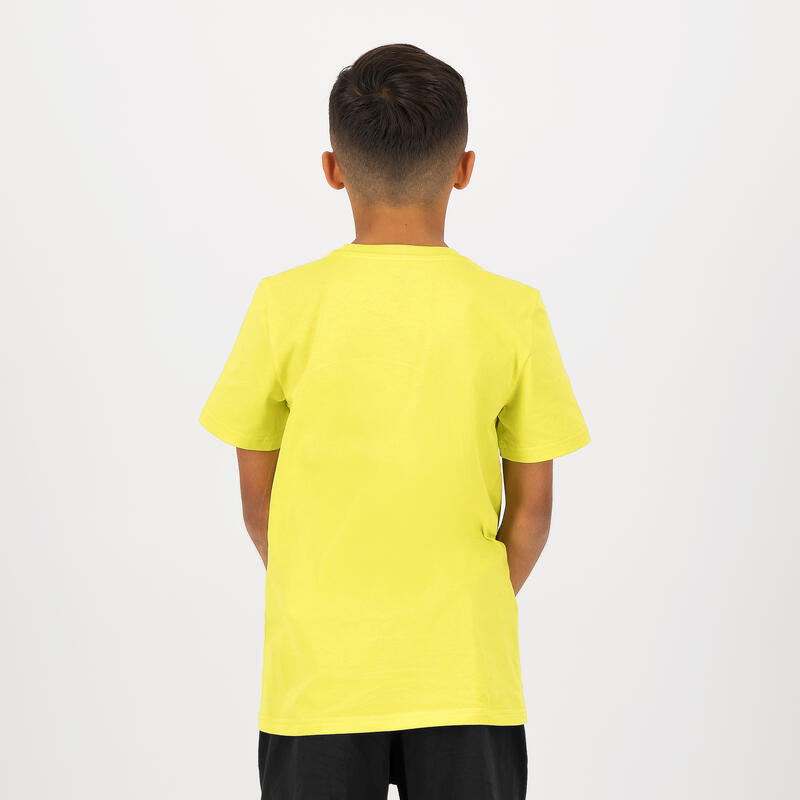 T-shirt de Ginástica Estampada Criança Amarelo