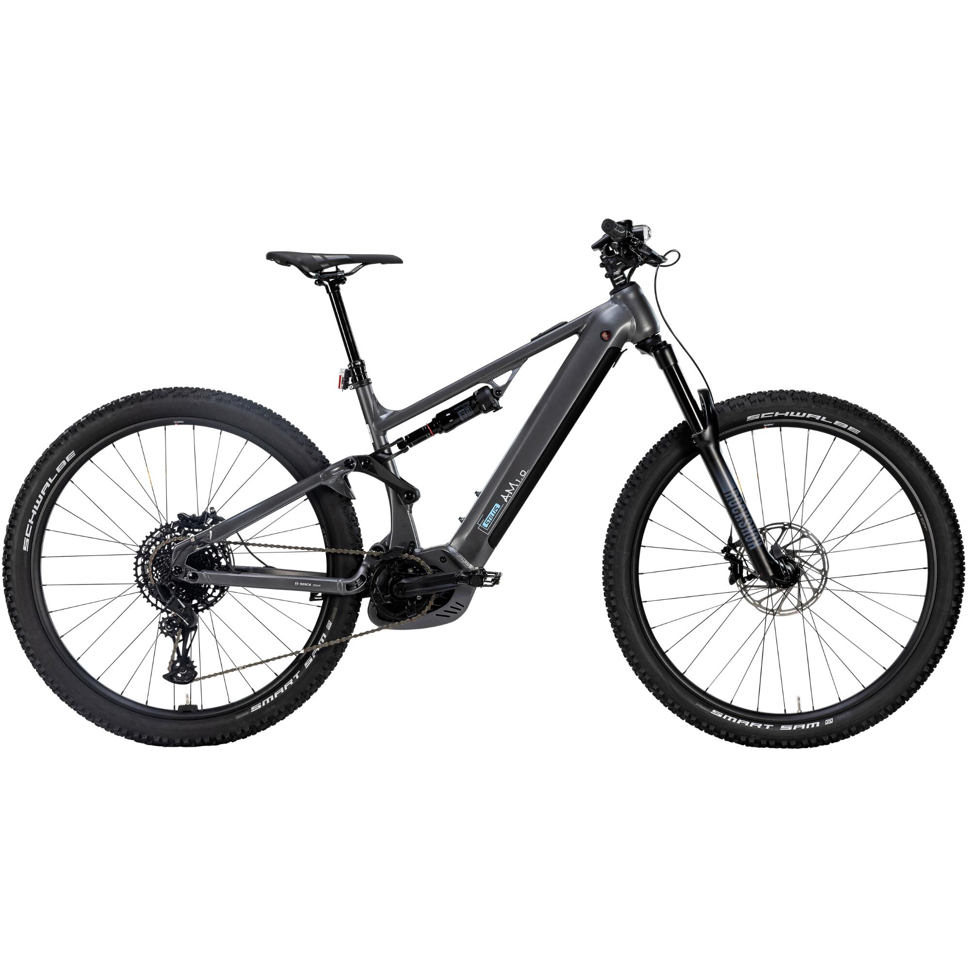 Velo VTT electrique Stilus AM 1.0 Gris fonce STILUS Decathlon