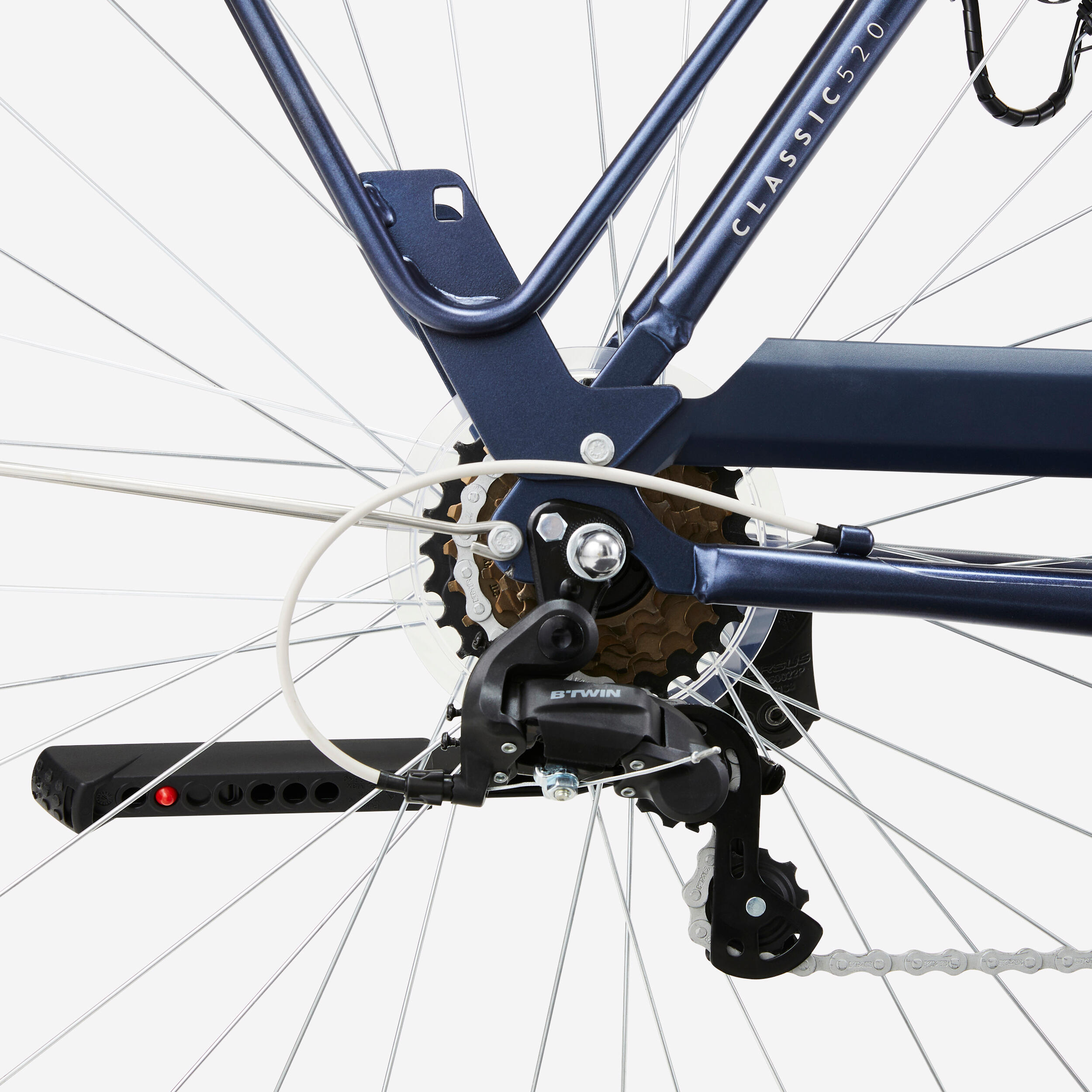 Vélo de ville à cadre bas - 520 bleu - ELOPS