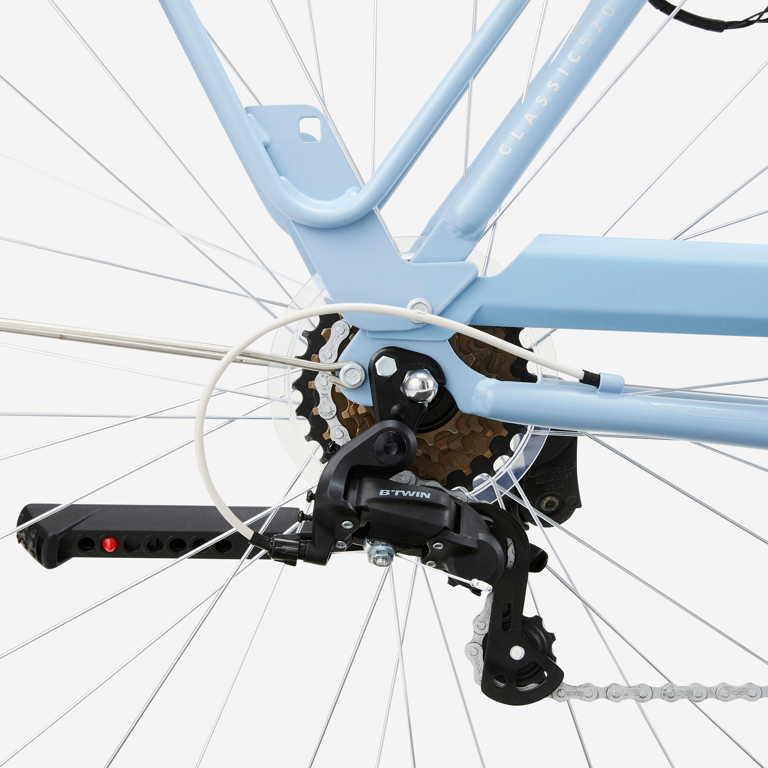City Bike 26/28 Zoll Elops 520 LF Damen hellblau ELOPS City Bike 26/28 Zoll Elops 520 LF Damen hellblau ELOPS