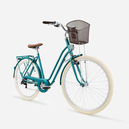 Ποδήλατο πόλης Elops 520 με σκελετό Step-Through - Πράσινο