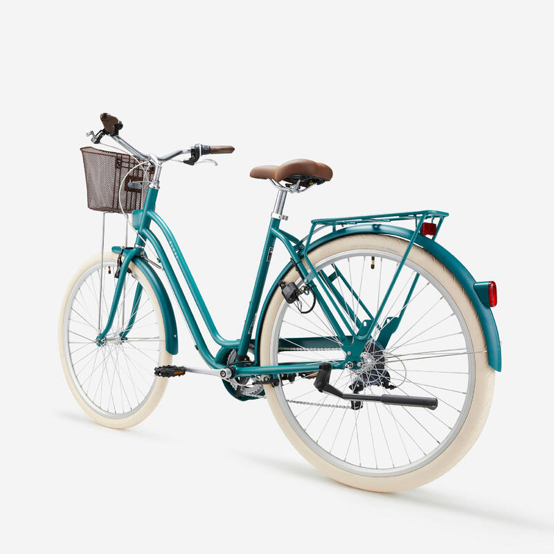 Městské kolo se sníženým rámem Elops 520 zelené