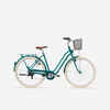 Mestský bicykel Elops 520 s nízkym rámom zelený