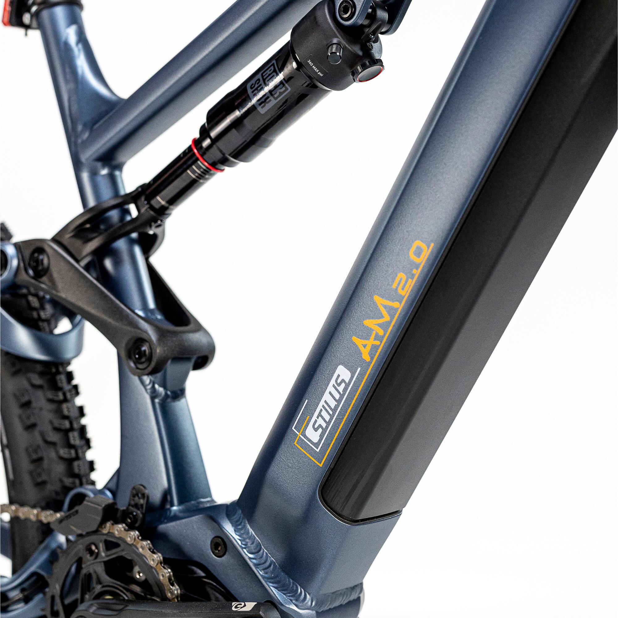 Vélo vtt électrique - stilus am 2.0  bleu 4/8