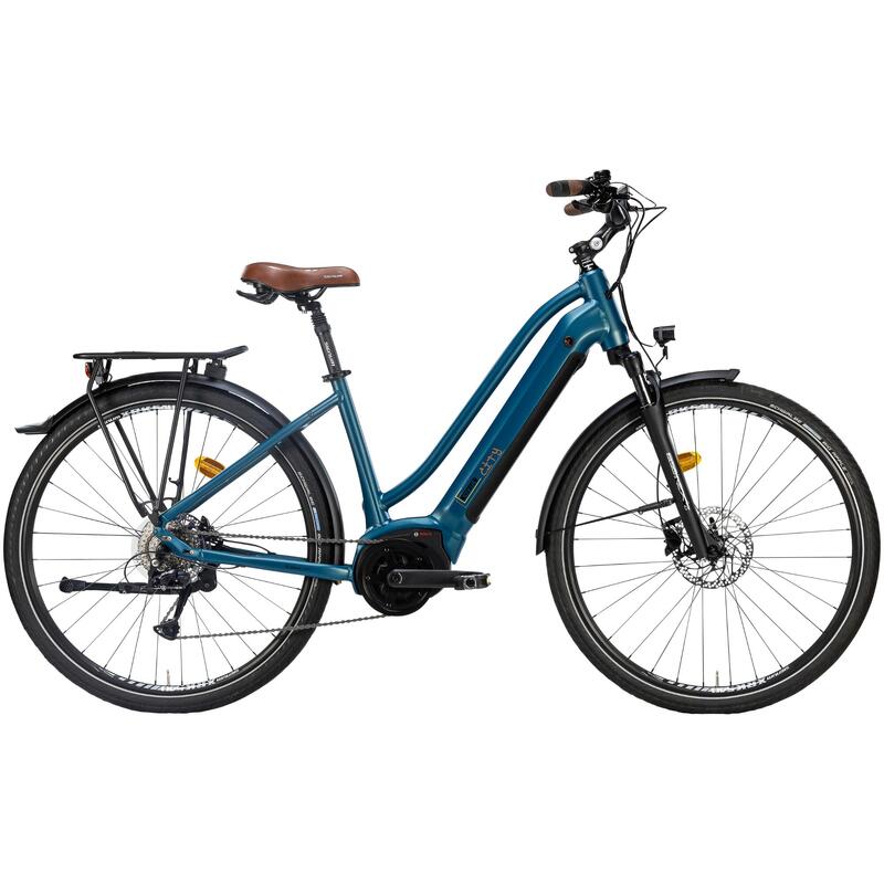 E-Bike City Bike Mittelmotor Stilus City blau 