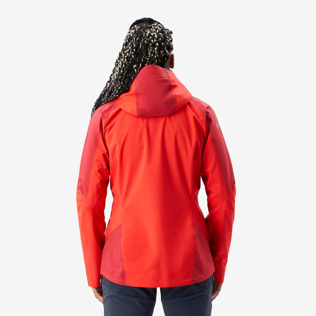 Regenjacke Damen wasserdicht - Alpinism Light rot