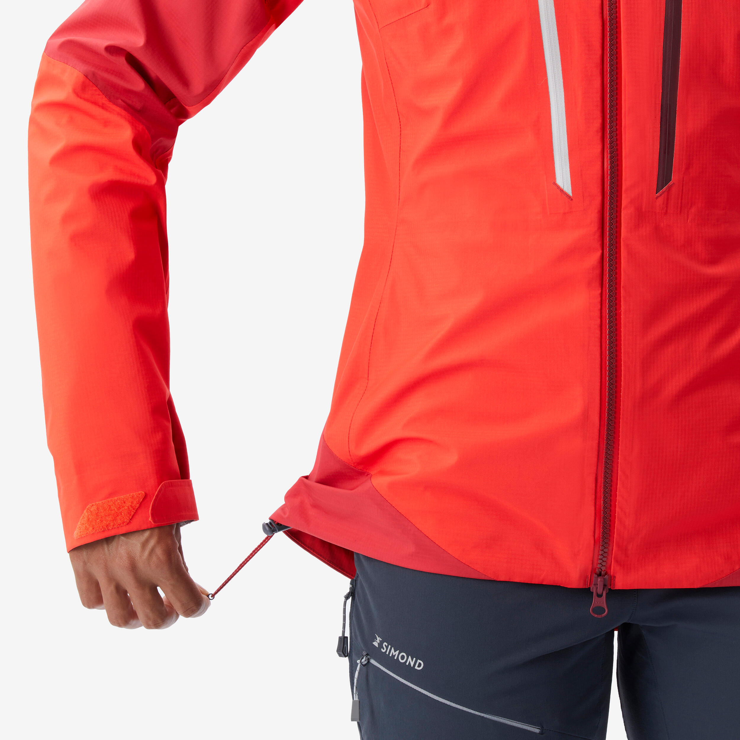 Women's Mountaineering Waterproof Jacket - Alpinism Light Red 6/7