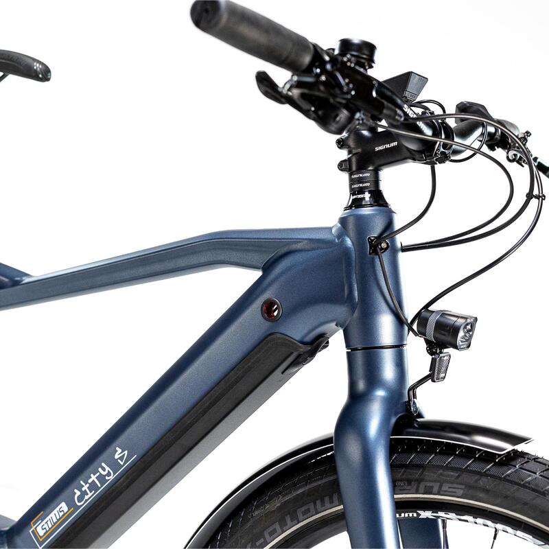 E-Bike City Bike Mittelmotor Stilus City S blau 