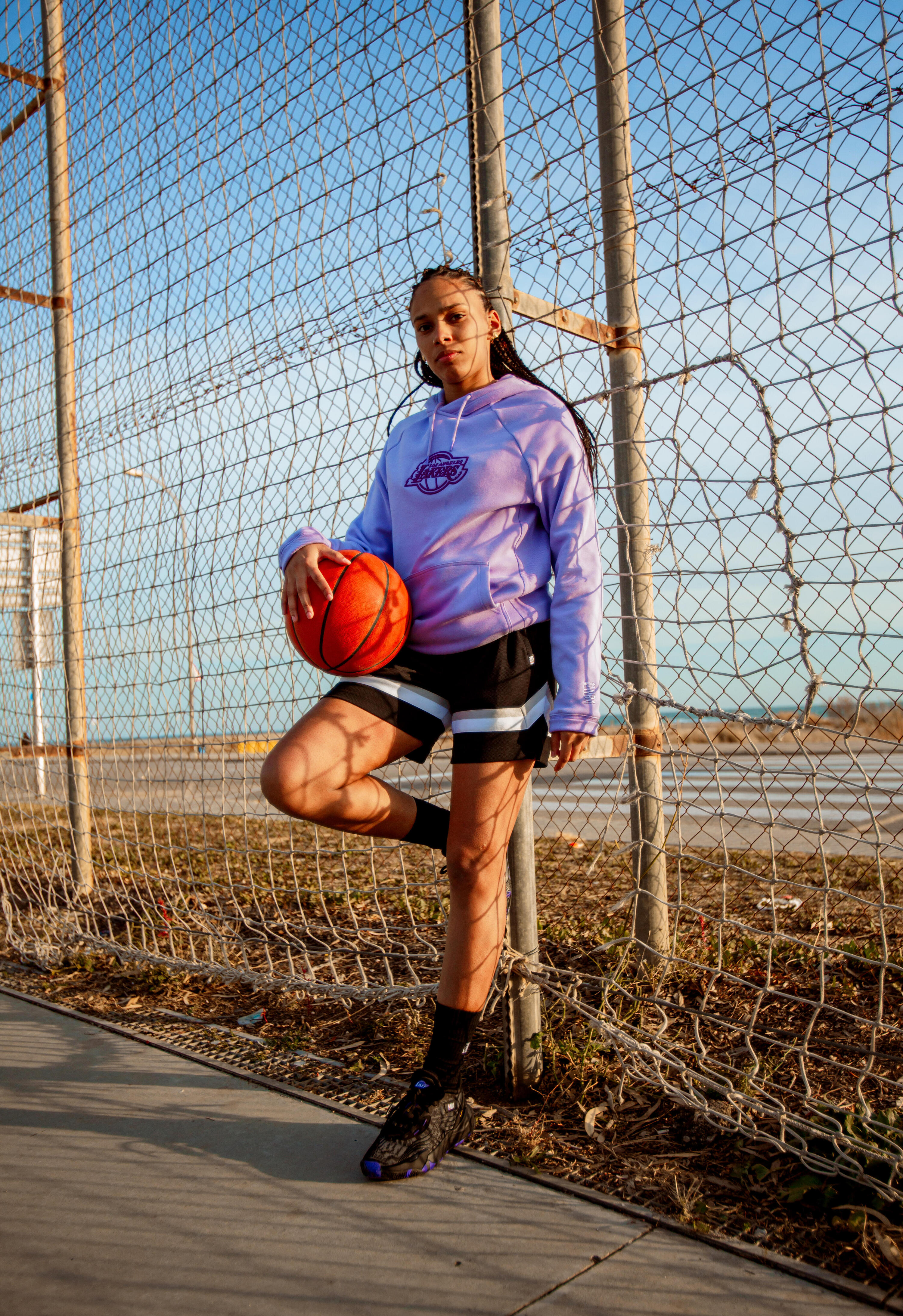 Damen/Herren Basketball Schuhe - Fast 900 Low-1 NBA Los Angeles Lakers schwarz  8/11