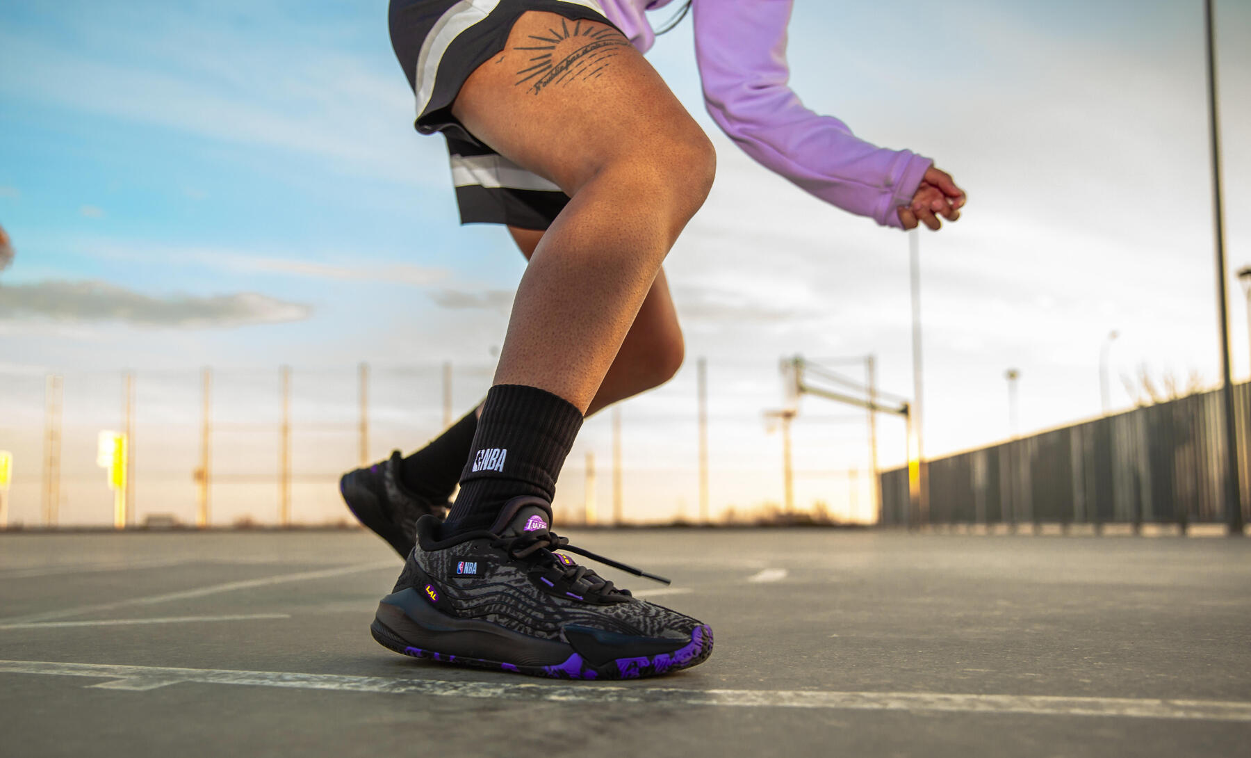 Unterschiedliche Schafthöhen bei Basketball-Schuhen
