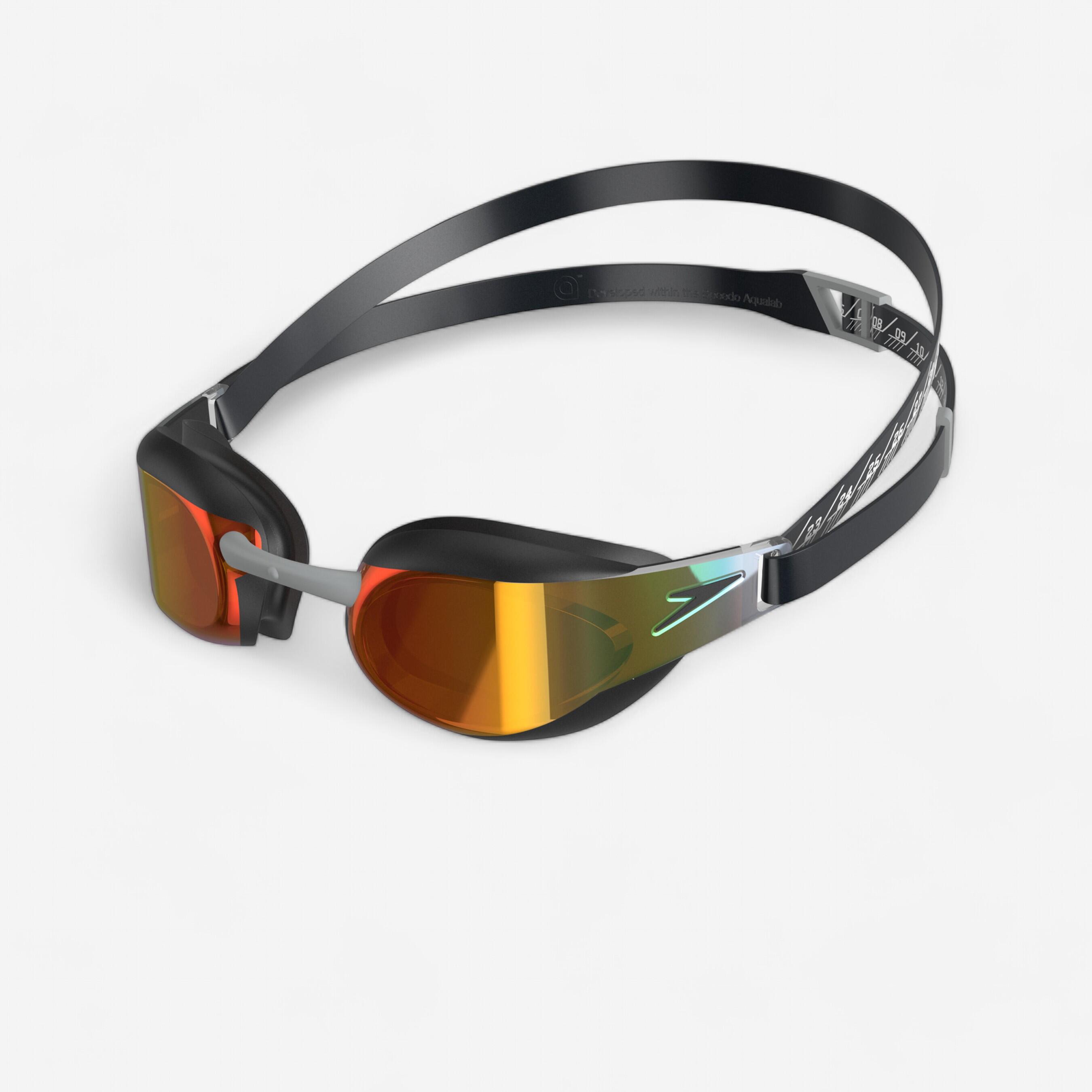 SPEEDO Swimming goggles SPEEDO FASTSKIN with gold mirrored lenses