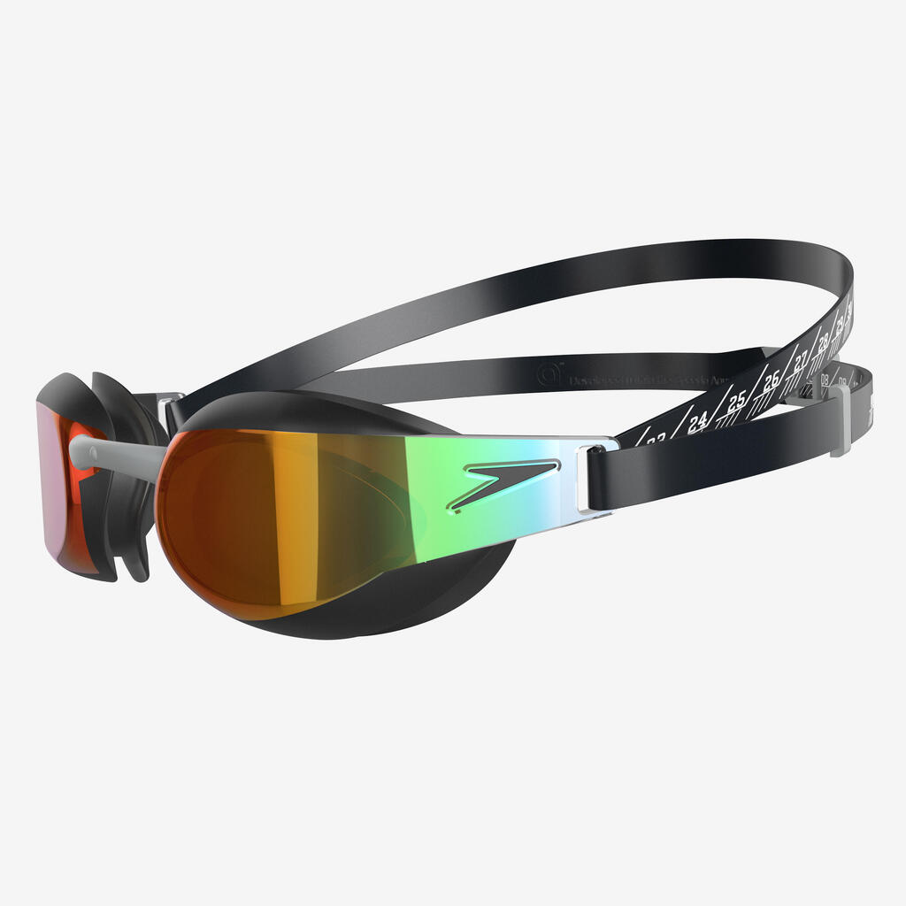 Schwimmbrille verspiegelt Speedo - Fastskin schwarz/gold 