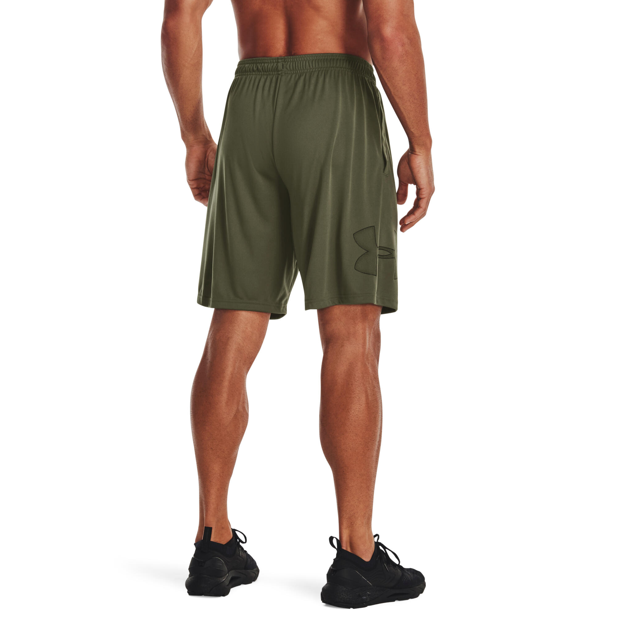 Pantaloneta deportiva para Hombre Under Armour Tech verde oliva Decathlon