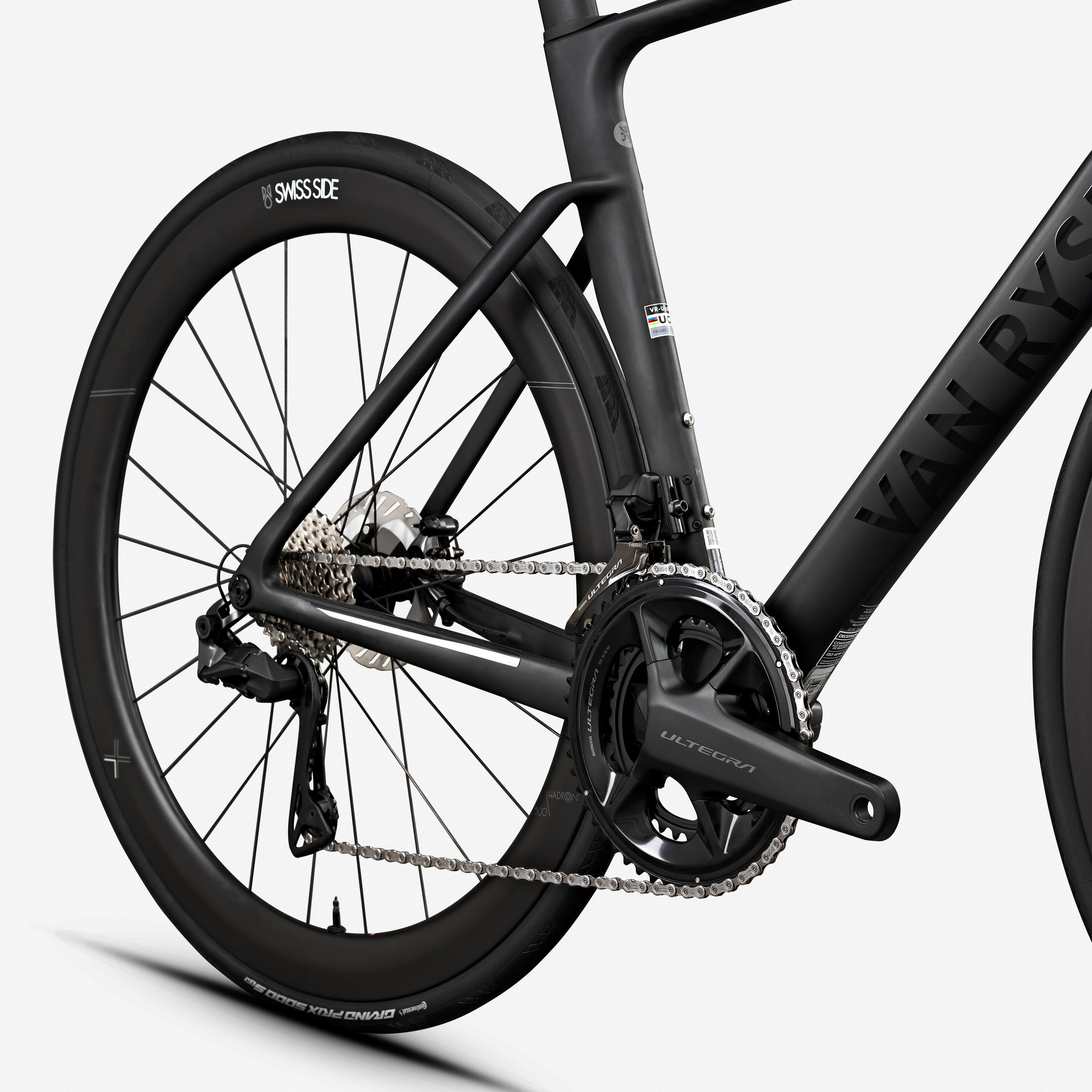 Road Bike RCR Pro Shimano Ultegra DI2 with Power Sensor - Raw Carbon 5/13