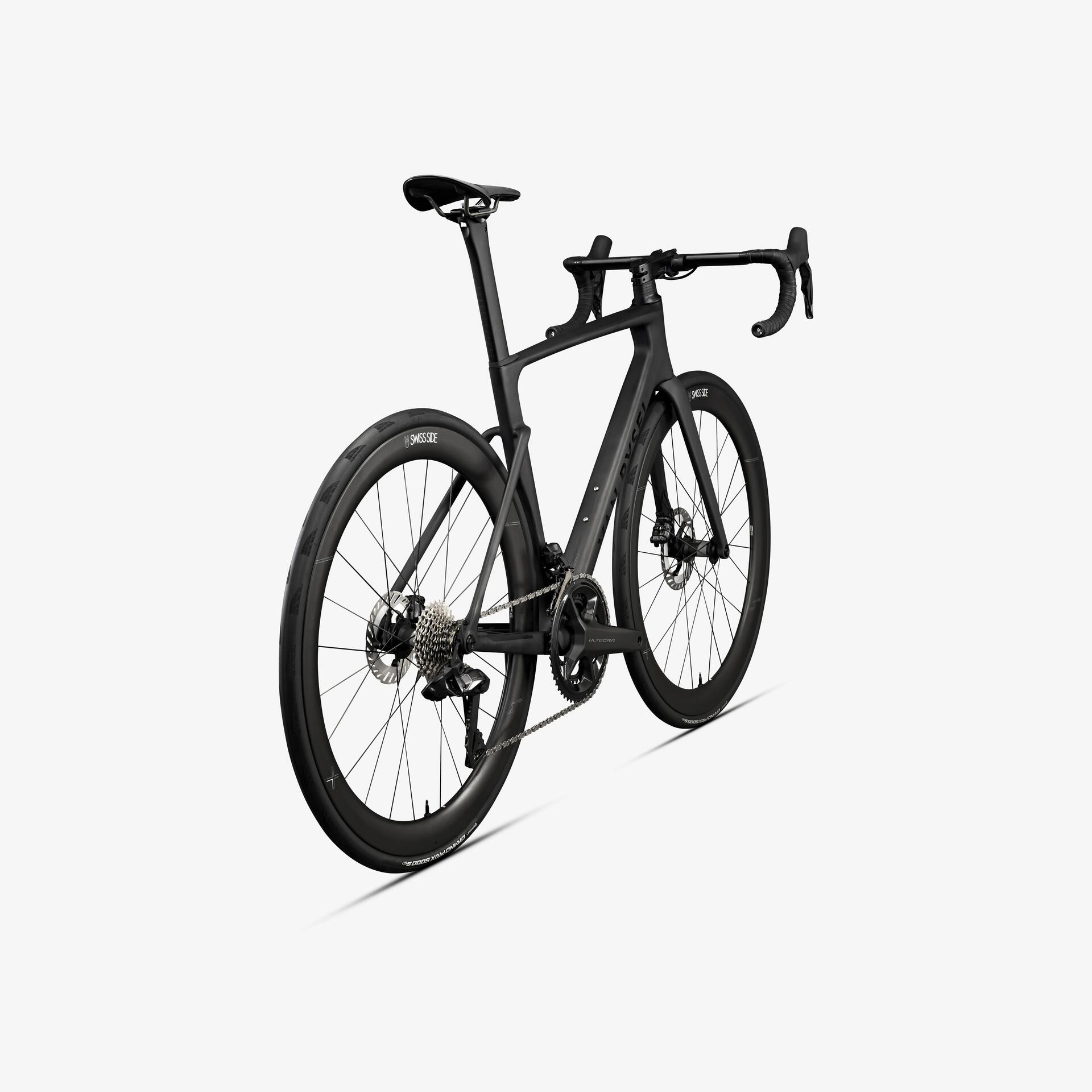 Bicicleta Adulta de Estrada Shimano Ultegra Di2 2x12 Van Rysel Cinza