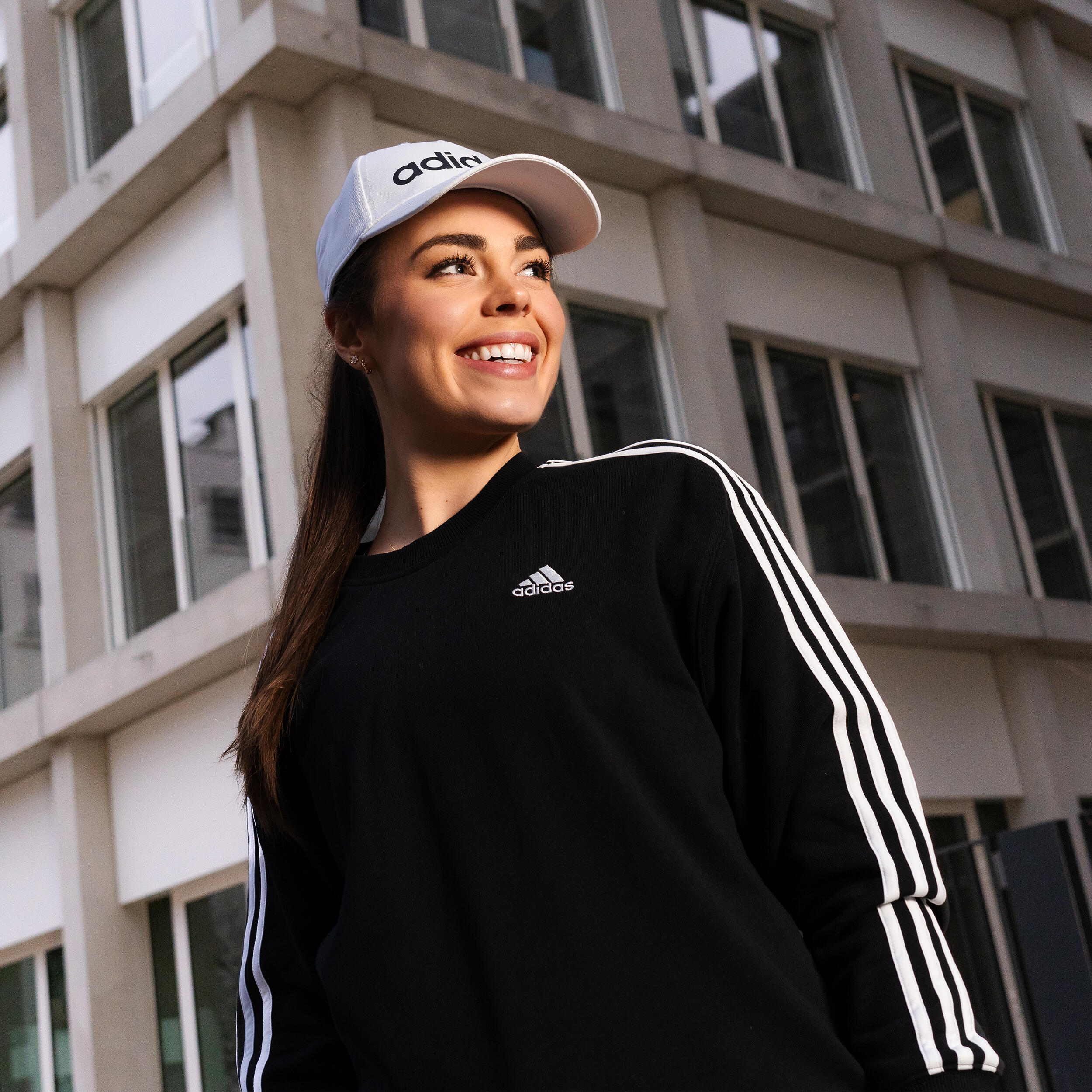 Adidas Cap verstellbar - weiss 7/8