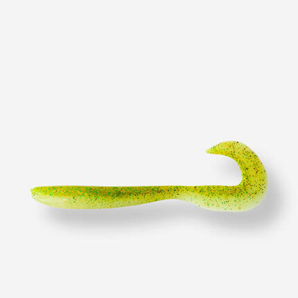Softbaits grubs met lokmiddel WXM YUBARI GRB 90 oranje