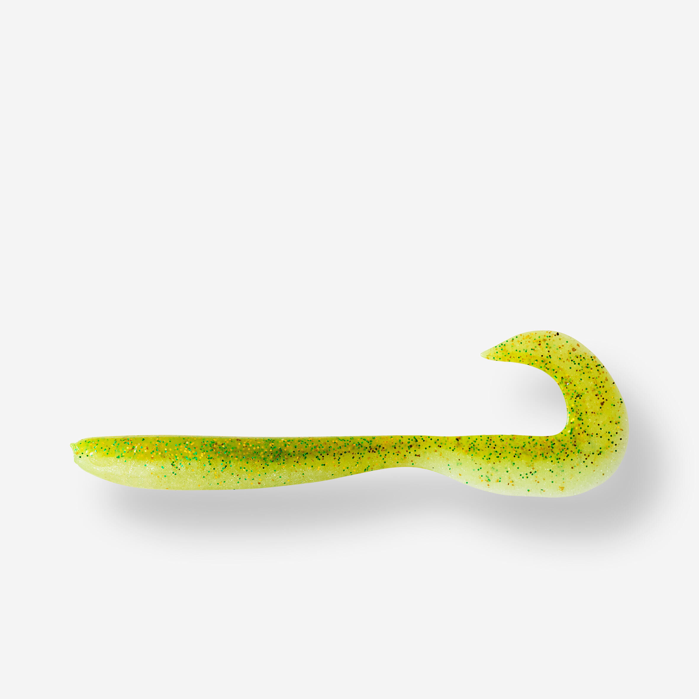 CAPERLAN GRUB SHAPED SOFT LURE WITH ATTRACTANT WXM YUBARI GRB 90 CHARTREUSE