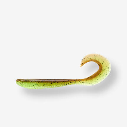 LEURRE SOUPLE VIRGULE GRUB AVEC ATTRACTANT WXM YUBARI GRB 60 VERT