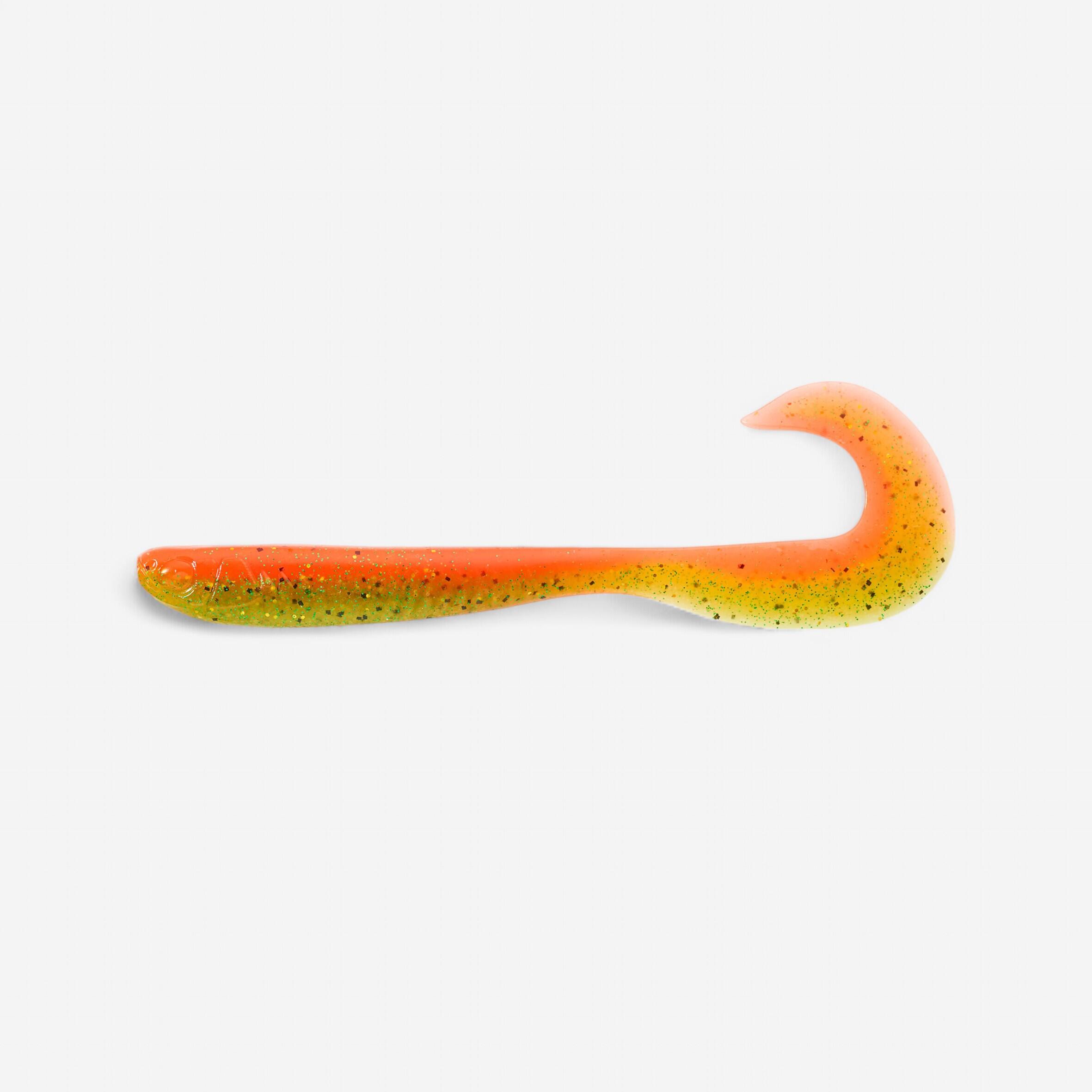 Caperlan - Leurre Souple Virgule Grub Avec Attractant Wxm Yubari Grb 90 Orange - Leurre Souple - Peche - Orange - Taille Unique - Decathlon