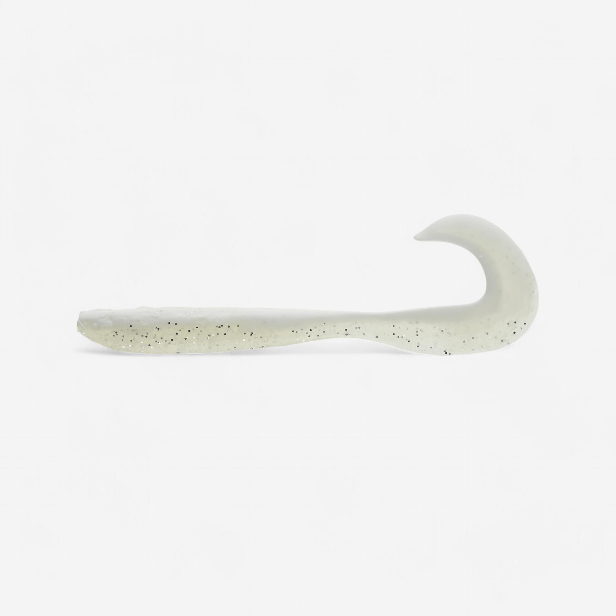 LEURRE SOUPLE VIRGULE GRUB AVEC ATTRACTANT WXM YUBARI GRB 60 BLANC 7/8